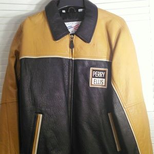 Perry Ellis Jacket.  100 % leather